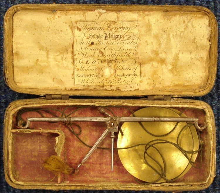 Coin Scale c1780 by Thomas Croome