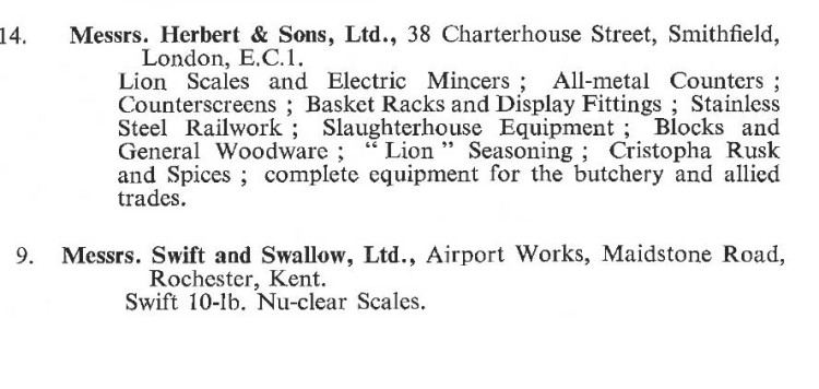 1954 - Meat Trade Exhibition