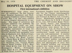 Picture of 1958 - Hospital Equipment Exhibition